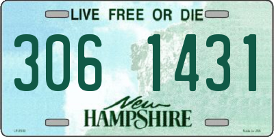 NH license plate 3061431