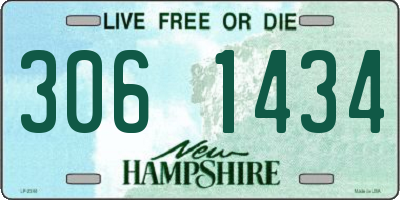 NH license plate 3061434