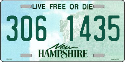 NH license plate 3061435
