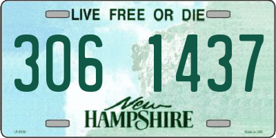 NH license plate 3061437
