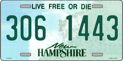 NH license plate 3061443