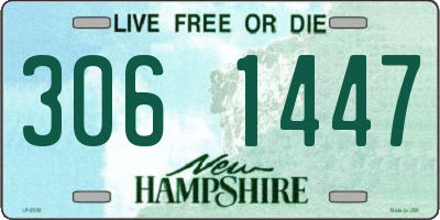 NH license plate 3061447