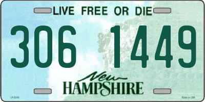 NH license plate 3061449