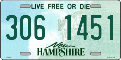 NH license plate 3061451