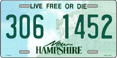 NH license plate 3061452