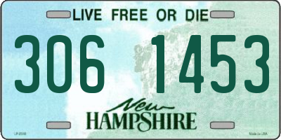 NH license plate 3061453