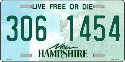 NH license plate 3061454