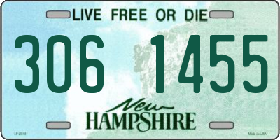 NH license plate 3061455