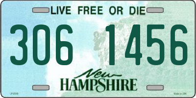 NH license plate 3061456
