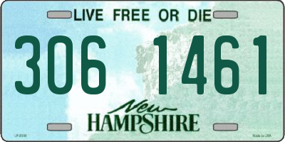 NH license plate 3061461