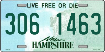 NH license plate 3061463