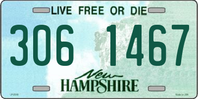 NH license plate 3061467