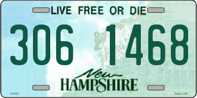 NH license plate 3061468