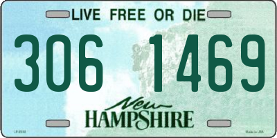 NH license plate 3061469