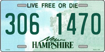 NH license plate 3061470