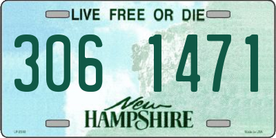 NH license plate 3061471