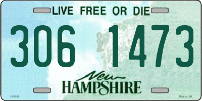 NH license plate 3061473