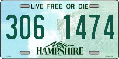 NH license plate 3061474