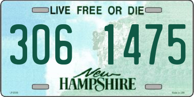 NH license plate 3061475