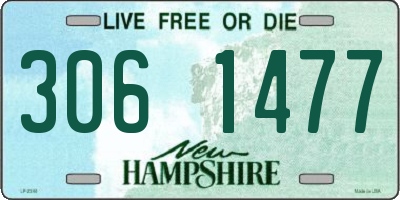 NH license plate 3061477