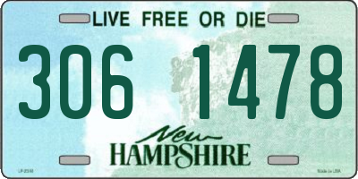 NH license plate 3061478