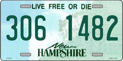 NH license plate 3061482