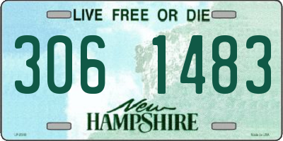 NH license plate 3061483