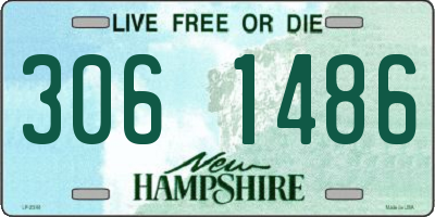 NH license plate 3061486