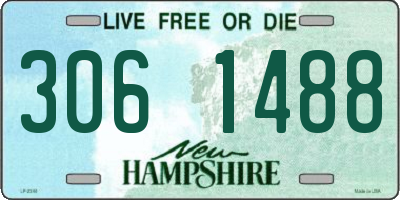 NH license plate 3061488