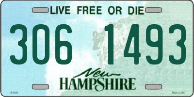 NH license plate 3061493