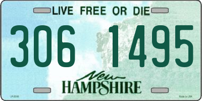NH license plate 3061495