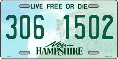 NH license plate 3061502