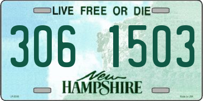 NH license plate 3061503