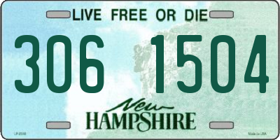 NH license plate 3061504