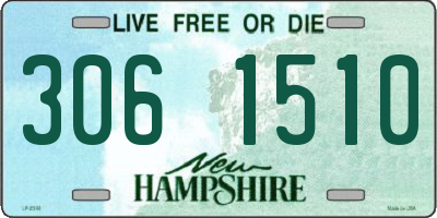 NH license plate 3061510