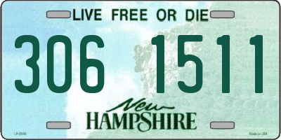 NH license plate 3061511