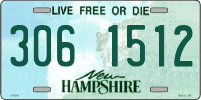 NH license plate 3061512