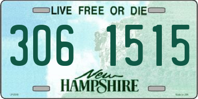 NH license plate 3061515