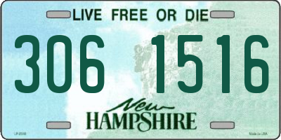 NH license plate 3061516