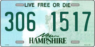 NH license plate 3061517