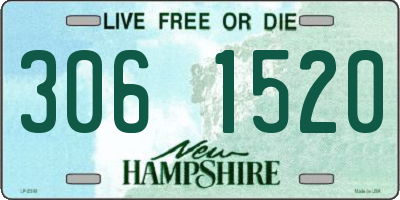 NH license plate 3061520