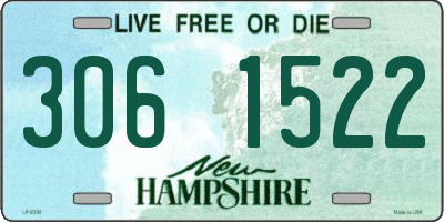 NH license plate 3061522