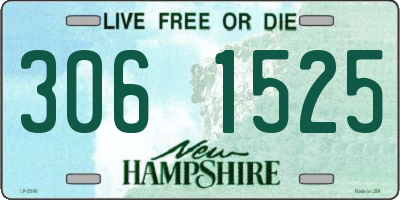 NH license plate 3061525