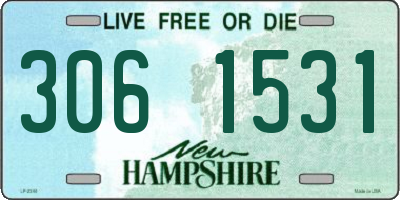 NH license plate 3061531