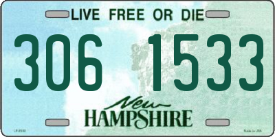 NH license plate 3061533