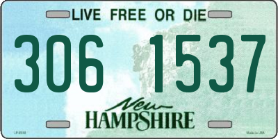 NH license plate 3061537