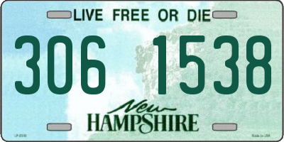 NH license plate 3061538