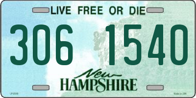 NH license plate 3061540