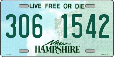 NH license plate 3061542