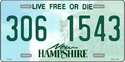 NH license plate 3061543
